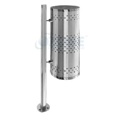 Pole mounted Single dustbin | Ozone