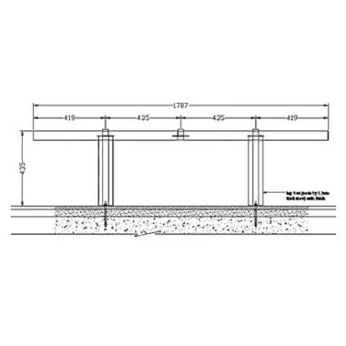 Sheet Metal Bench Without Backrest | Ozone
