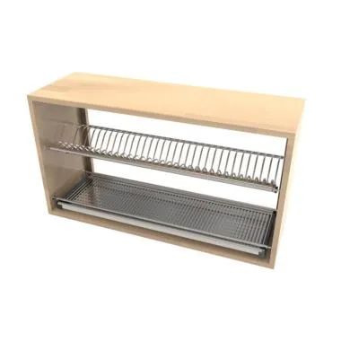 Dish Rack for Neatly Organizing Washed Utensils| Finish: Stainless Steel Satin