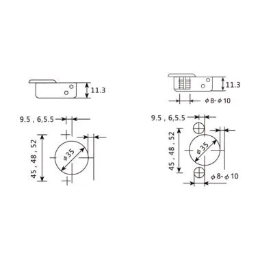 Auto Soft-Close Concealed Hinge