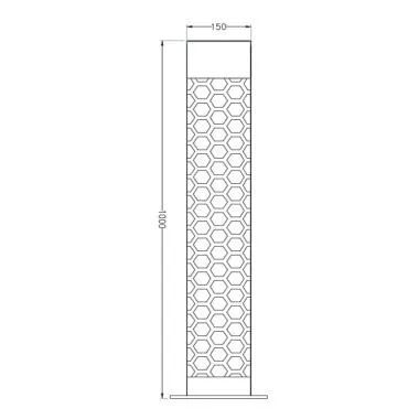 Honeycomb Pattern Bollard