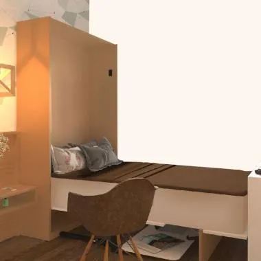 Vertical Motorized Bed Fold Up To Make A Working Table | Mechanism Type: Motorized