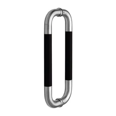 D Type Glass Door Handle with Color BMSS , Size 25mmx325mm , CTC 300mm