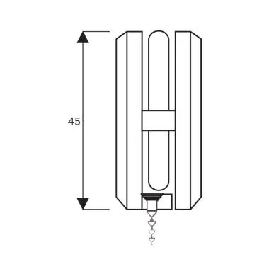 Wall / Floor to Glass Connector , Polish Stainless Steel | Ozone