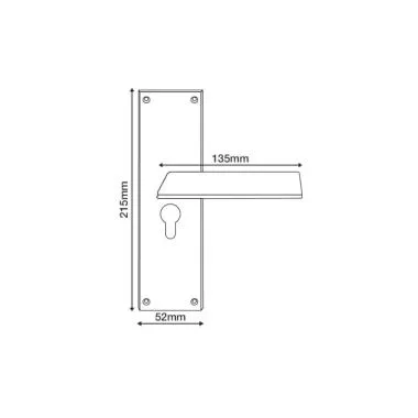 Mortise Handle on Plate | Ozone