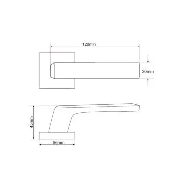 HORIZON HANDLE , 10 Inch , Antique Brass | Ozone