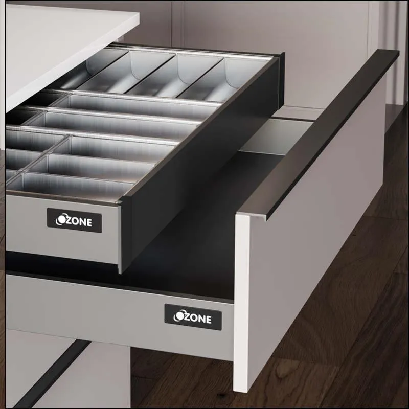 PANTRY UNITS WITH ROUND RAIL